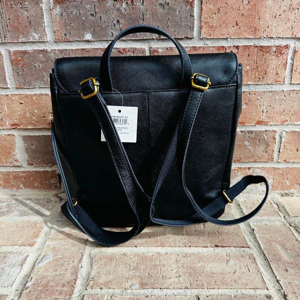 Fossil Black Leather Backpack - Picture 4 of 11